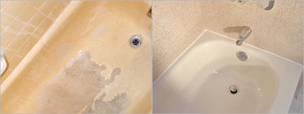 Реставрация поверхности ванны из акрила